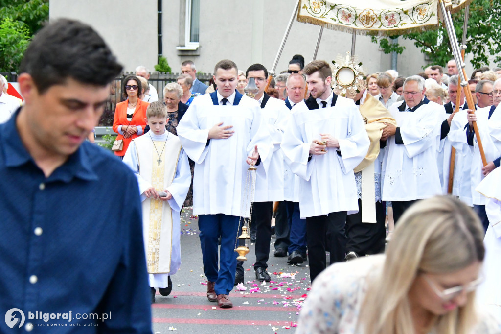 Procesje Bożego Ciała na ulicach Biłgoraja