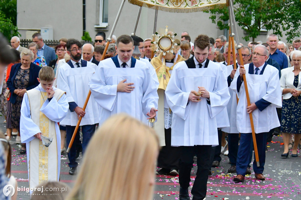 Procesje Bożego Ciała na ulicach Biłgoraja