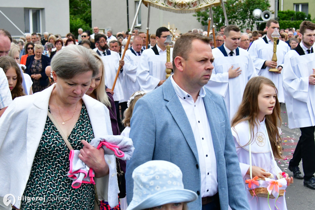 Procesje Bożego Ciała na ulicach Biłgoraja