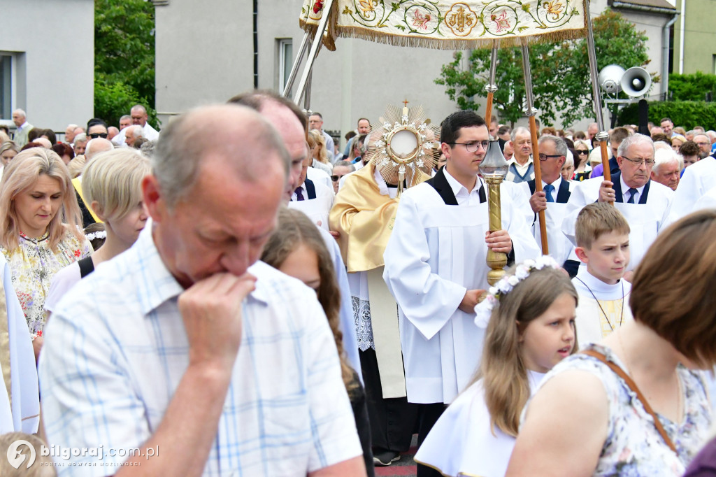 Procesje Bożego Ciała na ulicach Biłgoraja