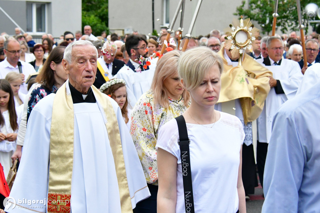 Procesje Bożego Ciała na ulicach Biłgoraja