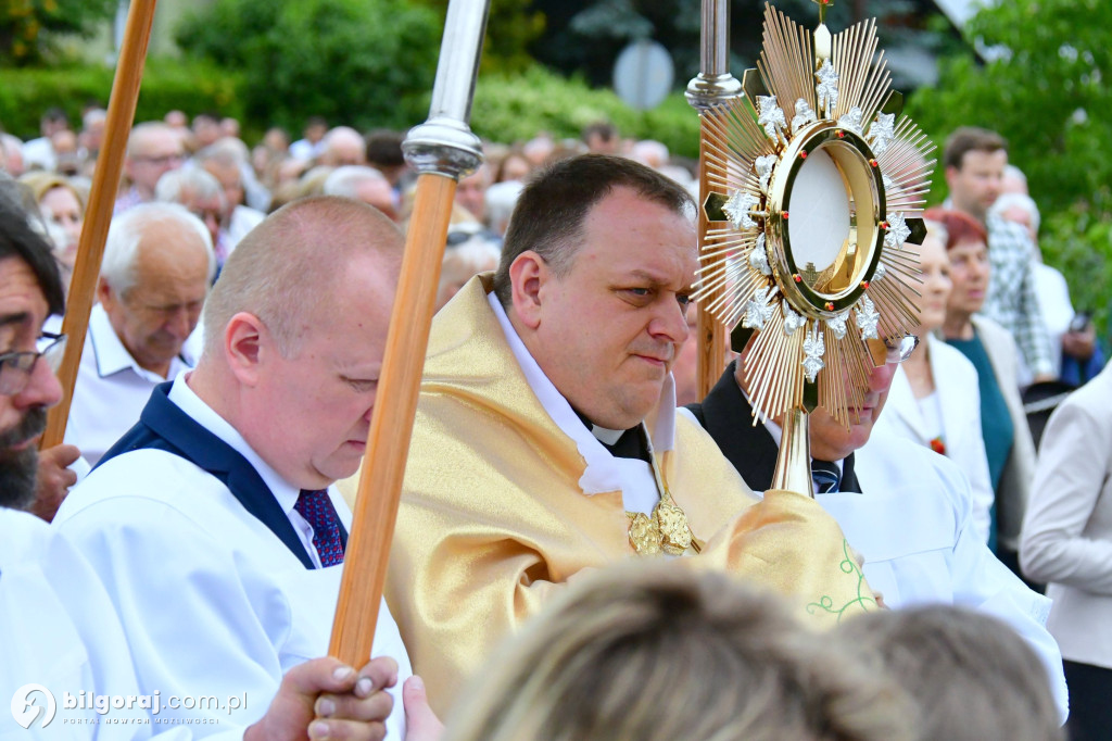 Procesje Bożego Ciała na ulicach Biłgoraja