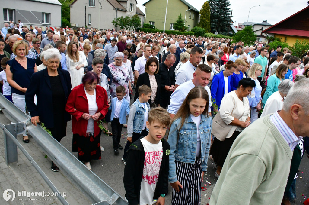 Procesje Bożego Ciała na ulicach Biłgoraja