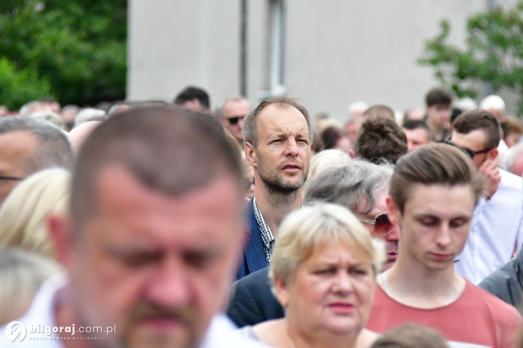 Procesje Bożego Ciała na ulicach Biłgoraja