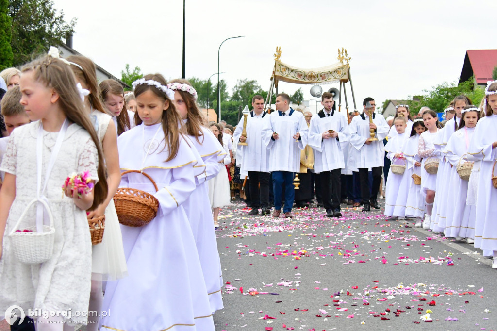 Procesje Bożego Ciała na ulicach Biłgoraja