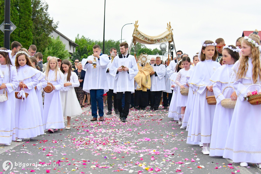 Procesje Bożego Ciała na ulicach Biłgoraja