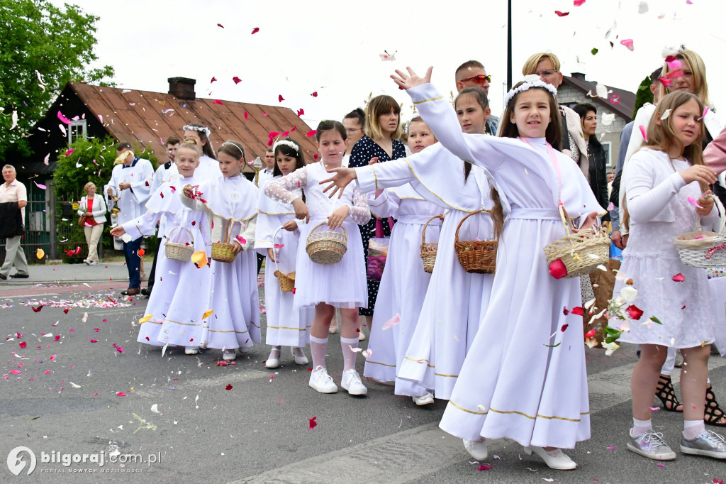 Procesje Bożego Ciała na ulicach Biłgoraja