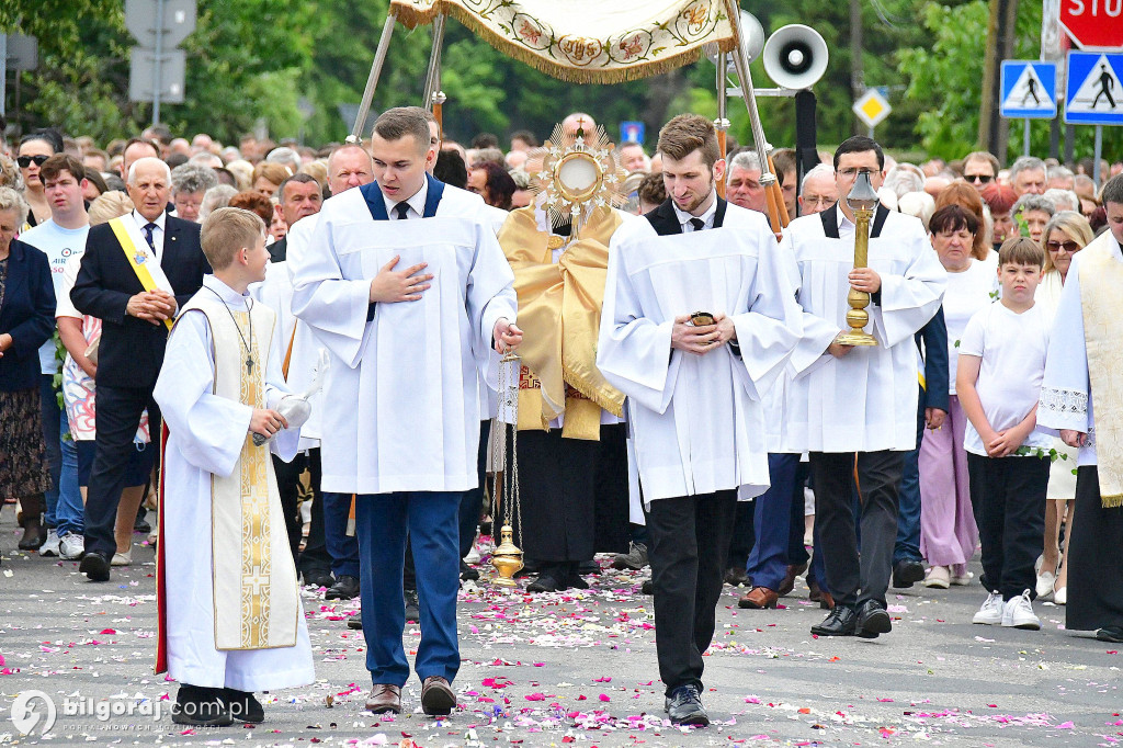 Procesje Bożego Ciała na ulicach Biłgoraja