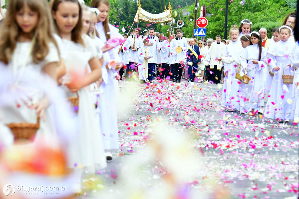 Procesje Bożego Ciała na ulicach Biłgoraja