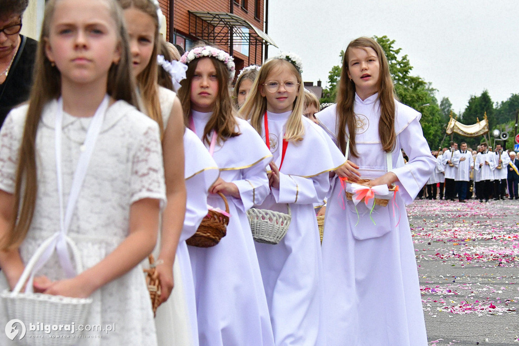 Procesje Bożego Ciała na ulicach Biłgoraja