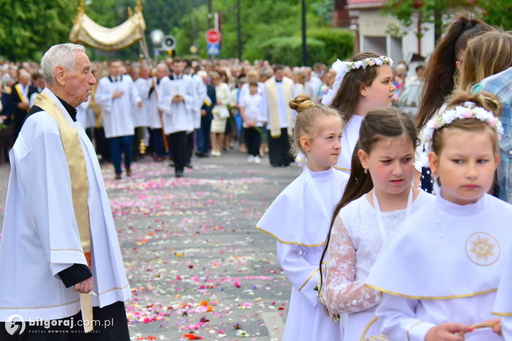 Procesje Bożego Ciała na ulicach Biłgoraja