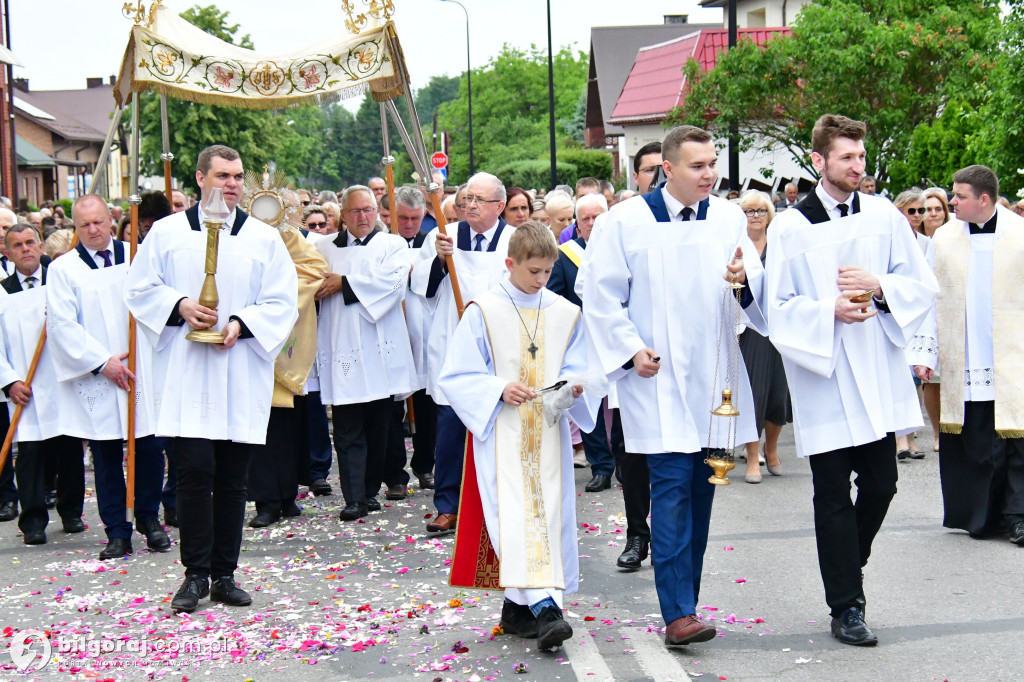 Procesje Bożego Ciała na ulicach Biłgoraja