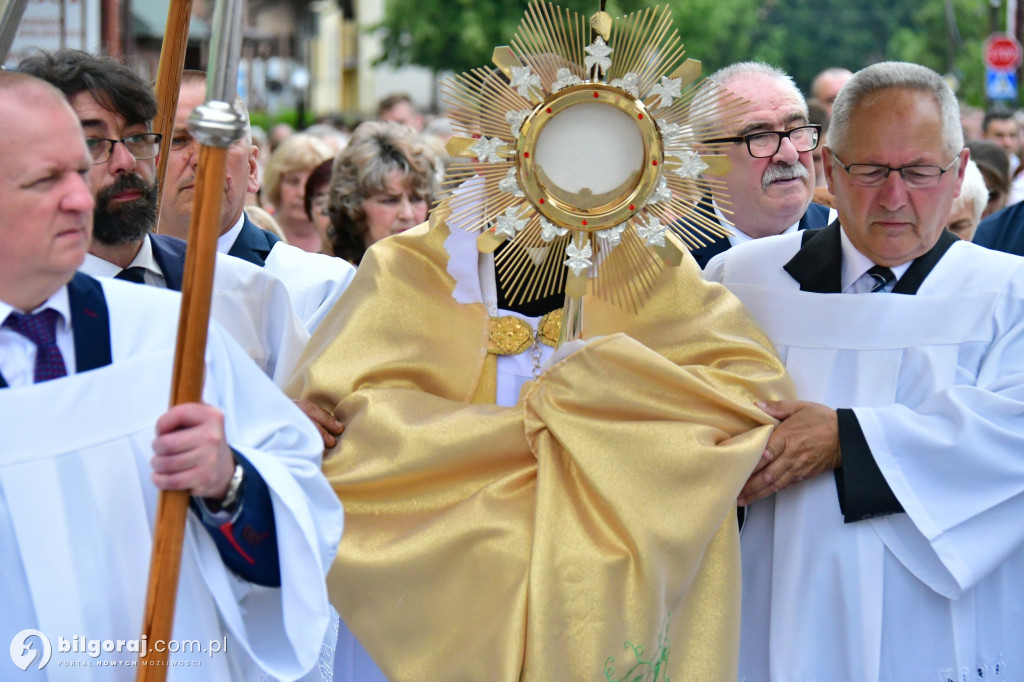 Procesje Bożego Ciała na ulicach Biłgoraja