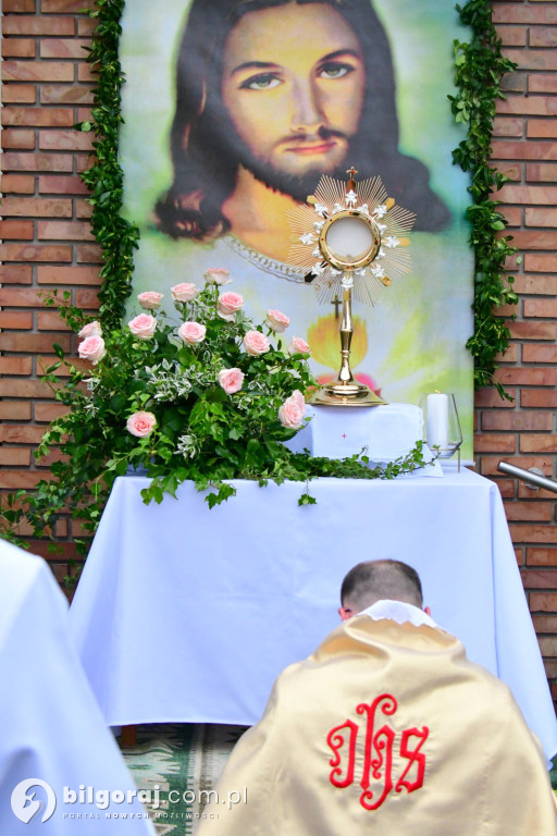Procesje Bożego Ciała na ulicach Biłgoraja