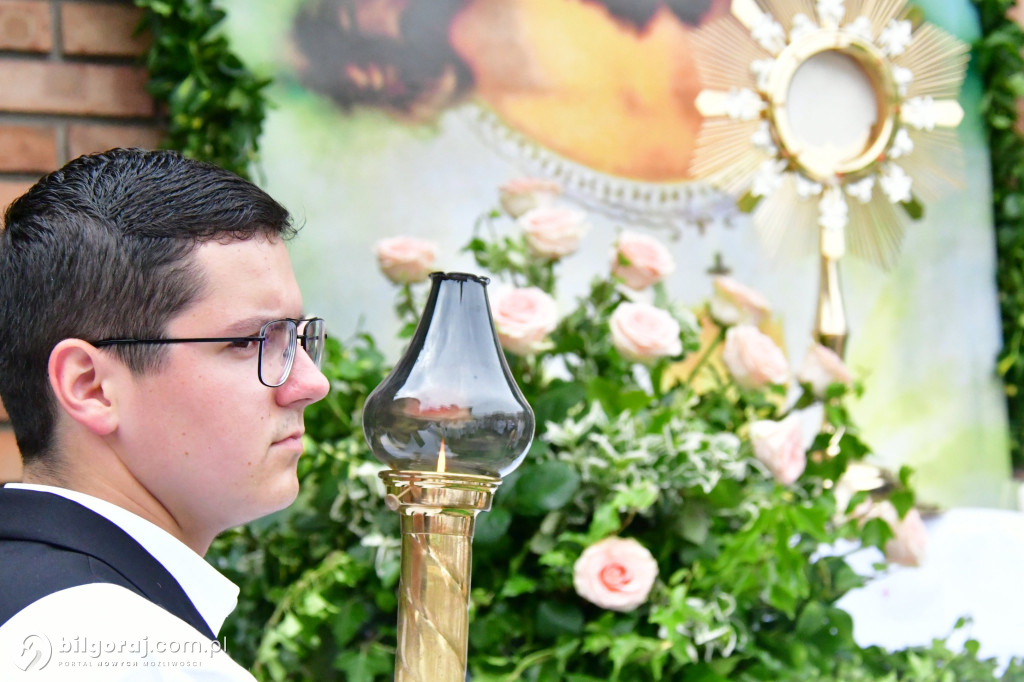 Procesje Bożego Ciała na ulicach Biłgoraja