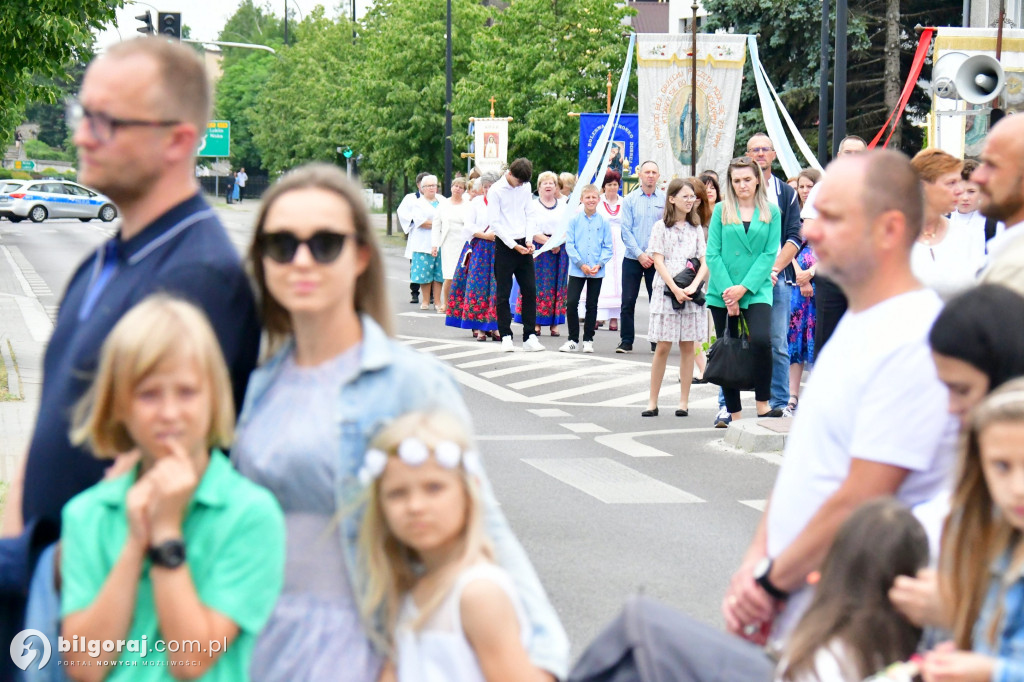 Procesje Bożego Ciała na ulicach Biłgoraja