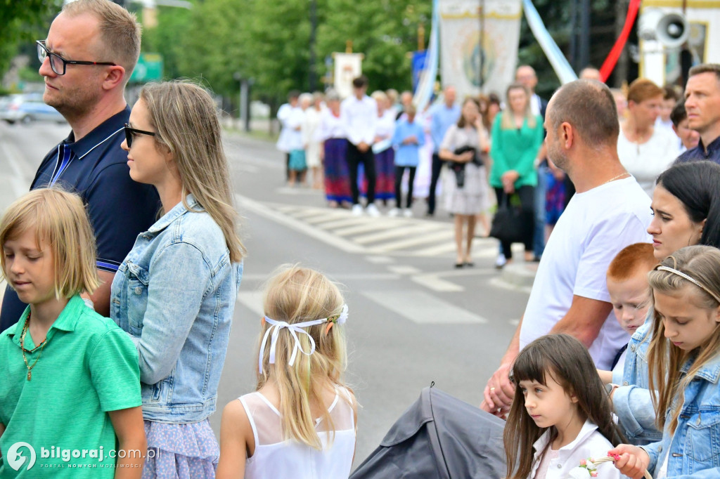 Procesje Bożego Ciała na ulicach Biłgoraja
