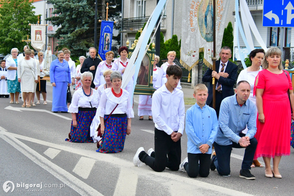Procesje Bożego Ciała na ulicach Biłgoraja