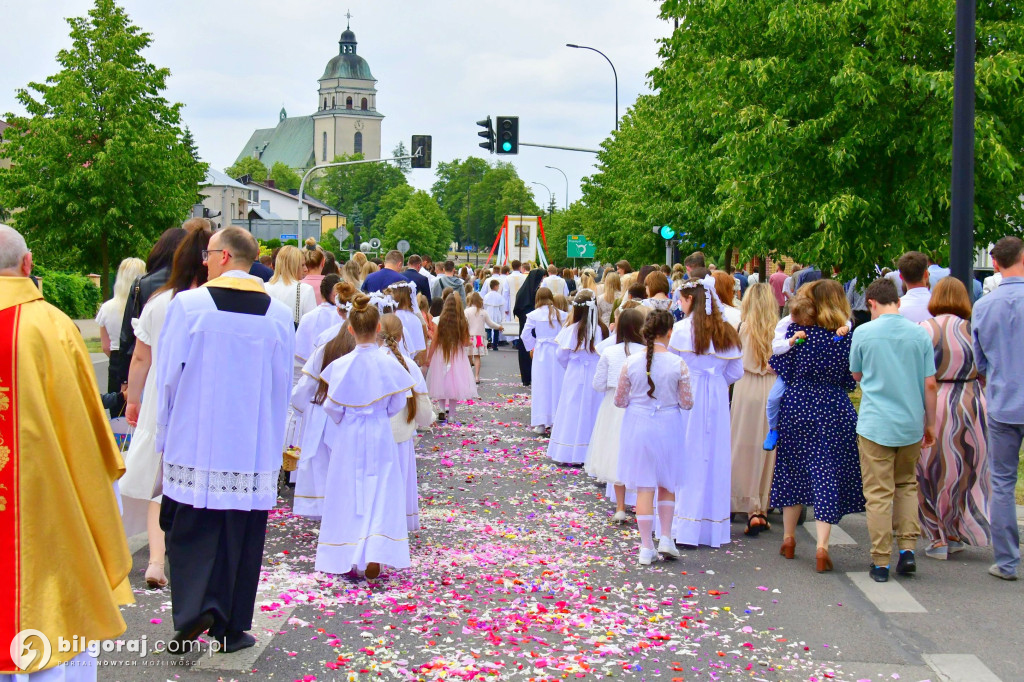 Procesje Bożego Ciała na ulicach Biłgoraja