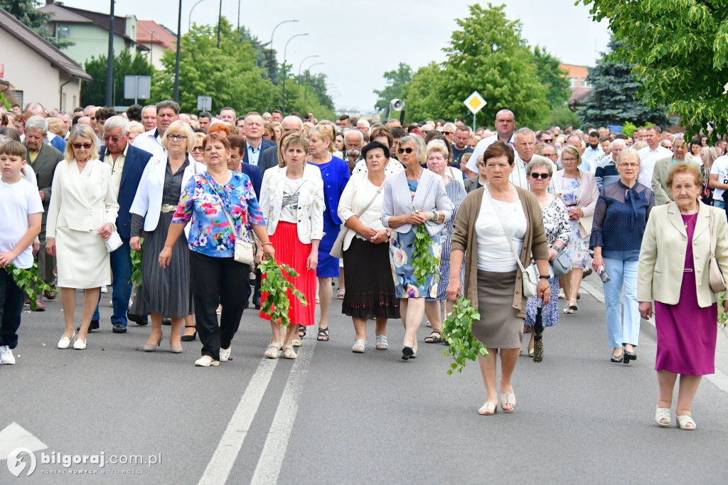 Procesje Bożego Ciała na ulicach Biłgoraja