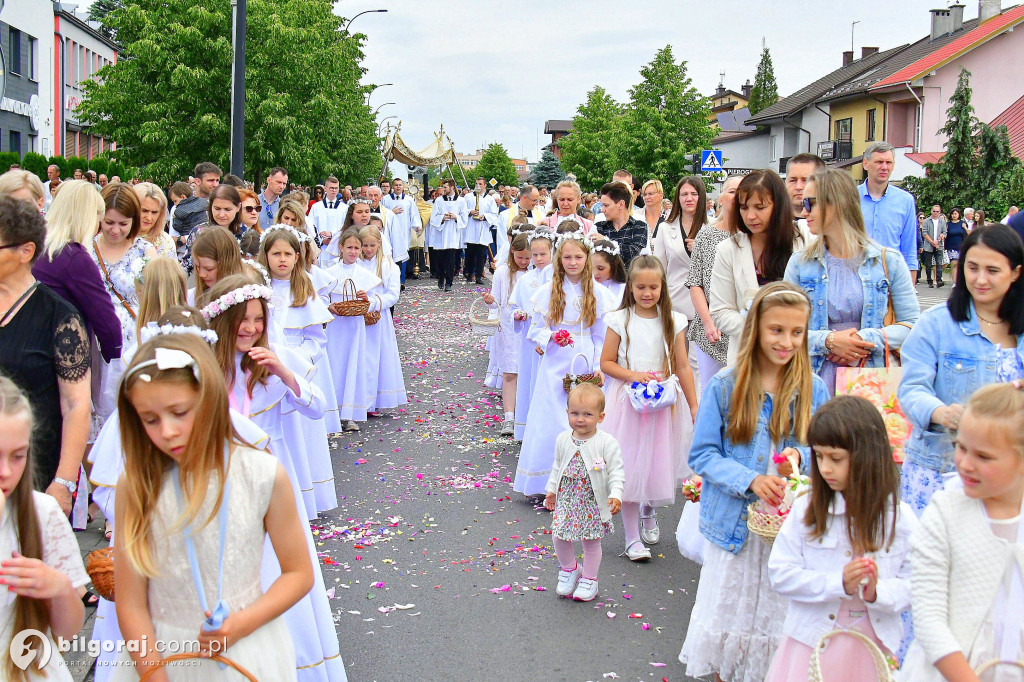 Procesje Bożego Ciała na ulicach Biłgoraja