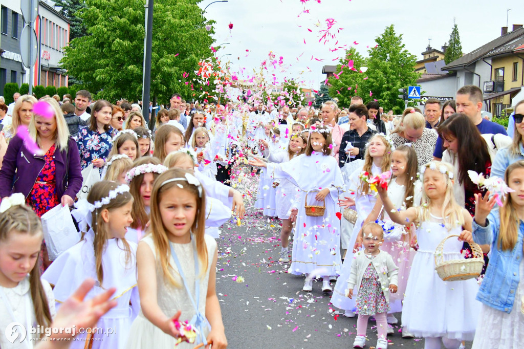 Procesje Bożego Ciała na ulicach Biłgoraja