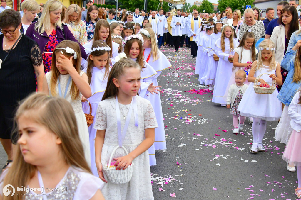 Procesje Bożego Ciała na ulicach Biłgoraja