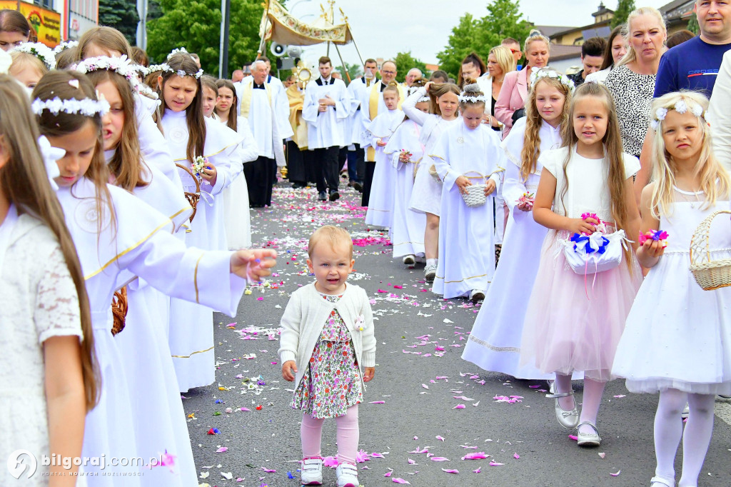 Procesje Bożego Ciała na ulicach Biłgoraja