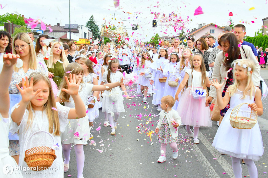 Procesje Bożego Ciała na ulicach Biłgoraja