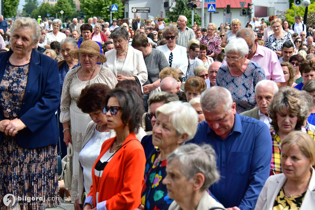 Procesje Bożego Ciała na ulicach Biłgoraja