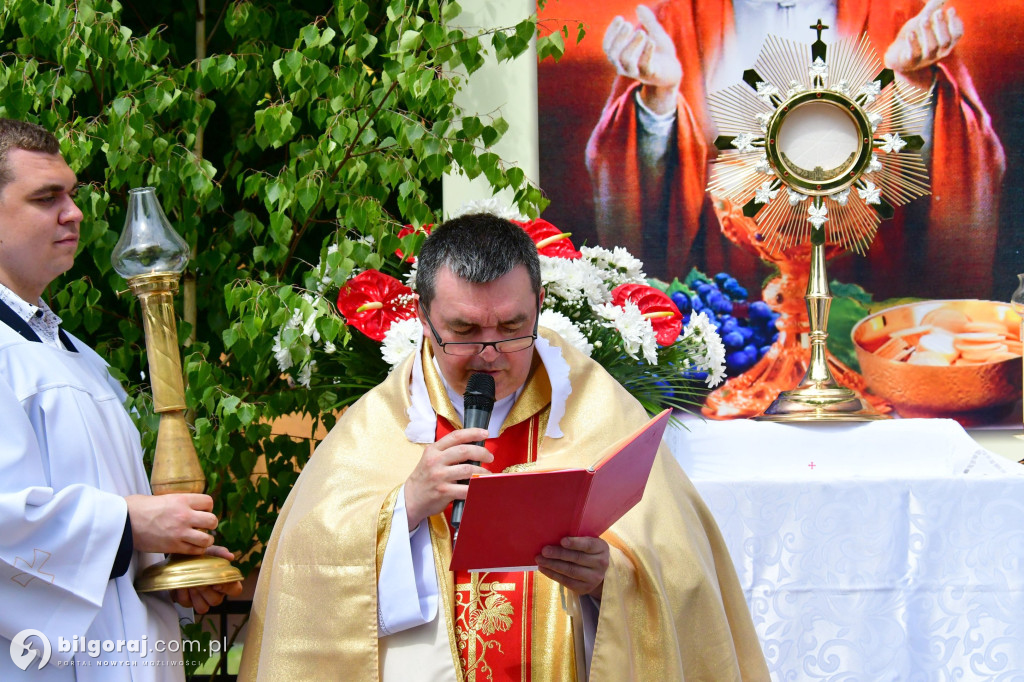 Procesje Bożego Ciała na ulicach Biłgoraja
