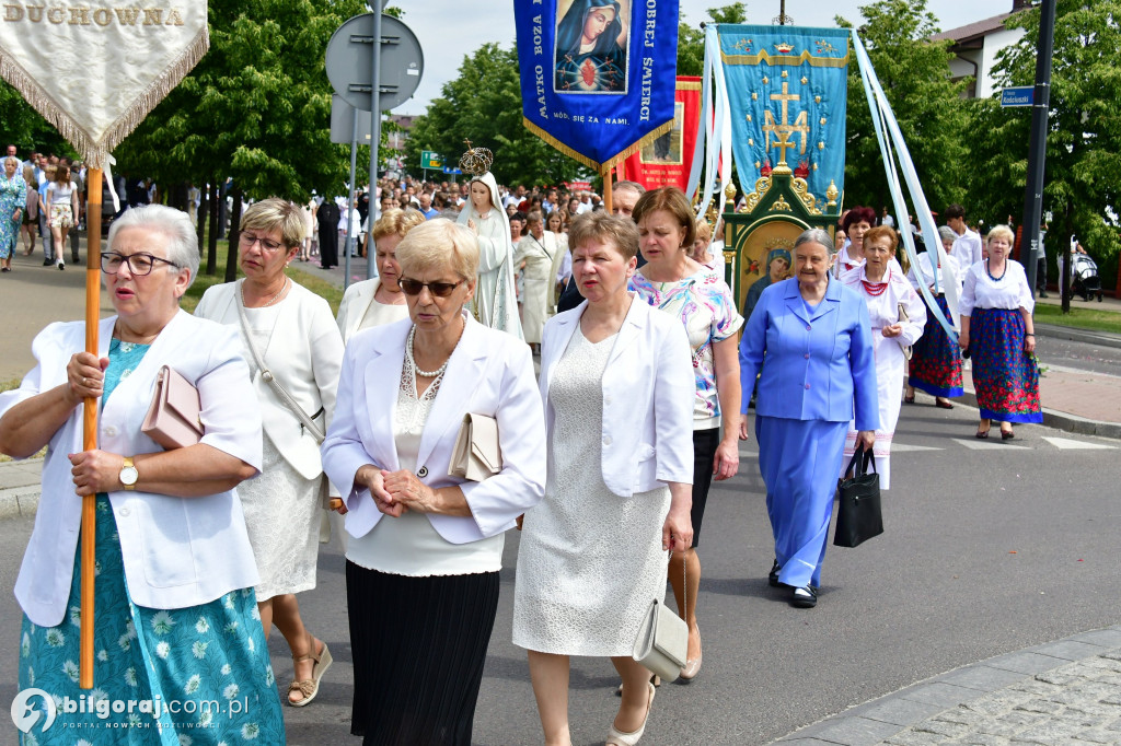 Procesje Bożego Ciała na ulicach Biłgoraja