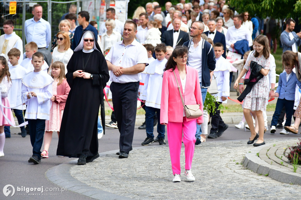 Procesje Bożego Ciała na ulicach Biłgoraja