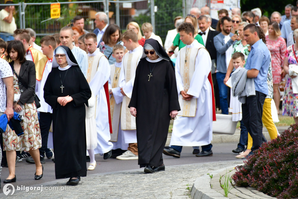 Procesje Bożego Ciała na ulicach Biłgoraja