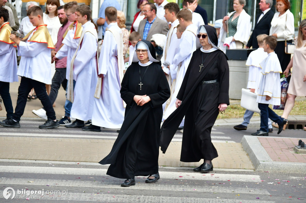Procesje Bożego Ciała na ulicach Biłgoraja