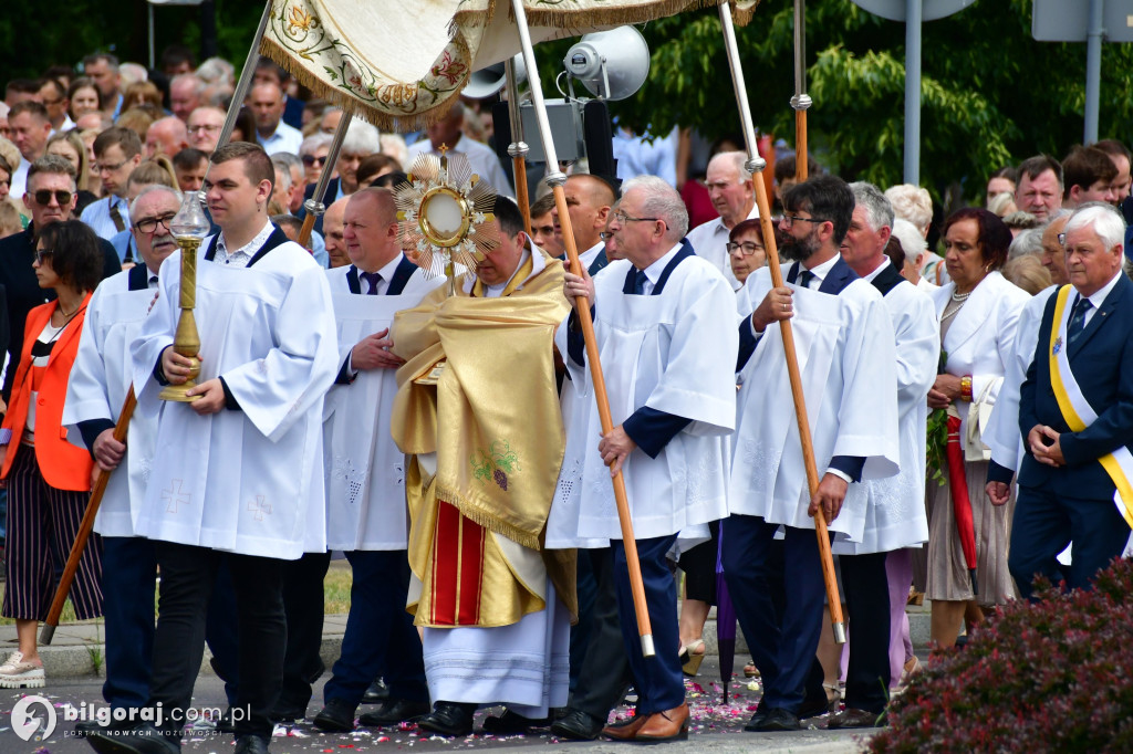 Procesje Bożego Ciała na ulicach Biłgoraja