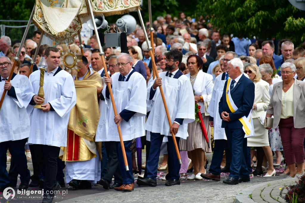 Procesje Bożego Ciała na ulicach Biłgoraja