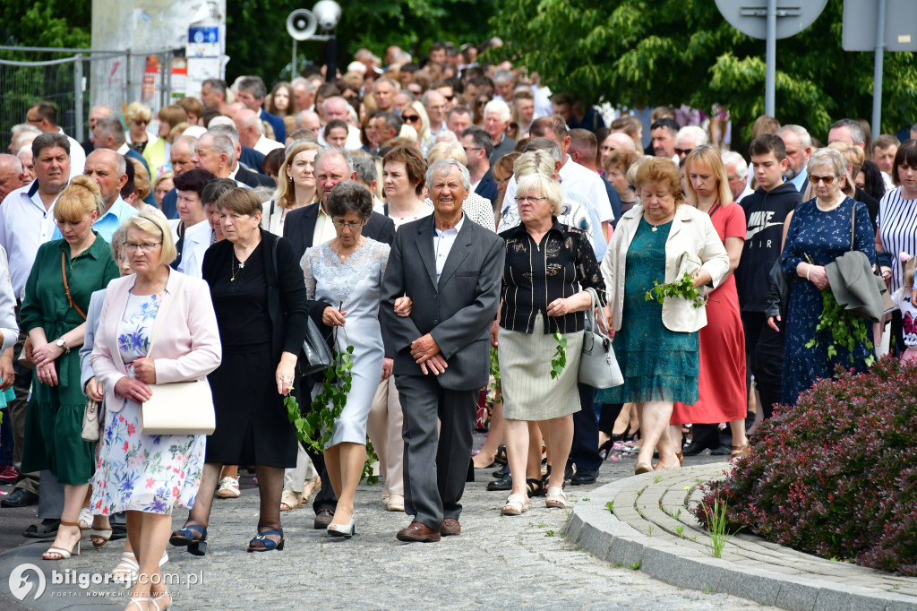 Procesje Bożego Ciała na ulicach Biłgoraja