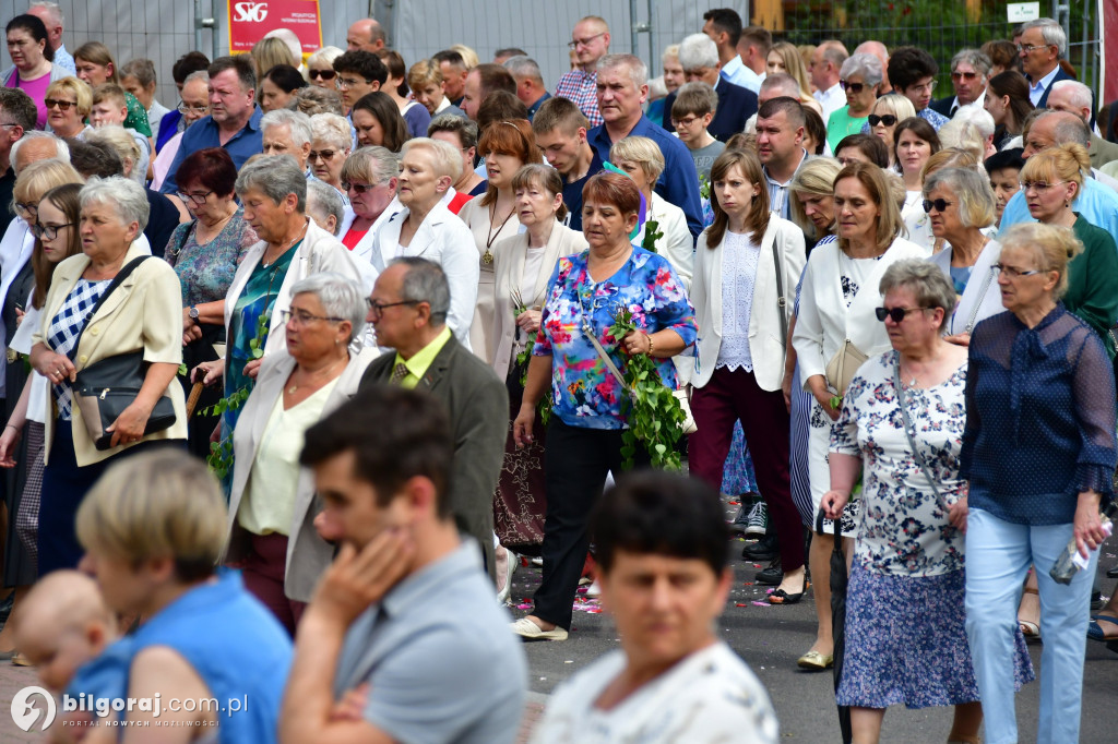Procesje Bożego Ciała na ulicach Biłgoraja