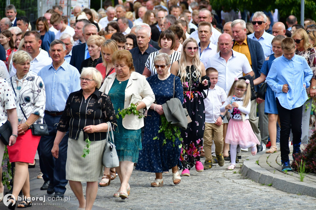 Procesje Bożego Ciała na ulicach Biłgoraja