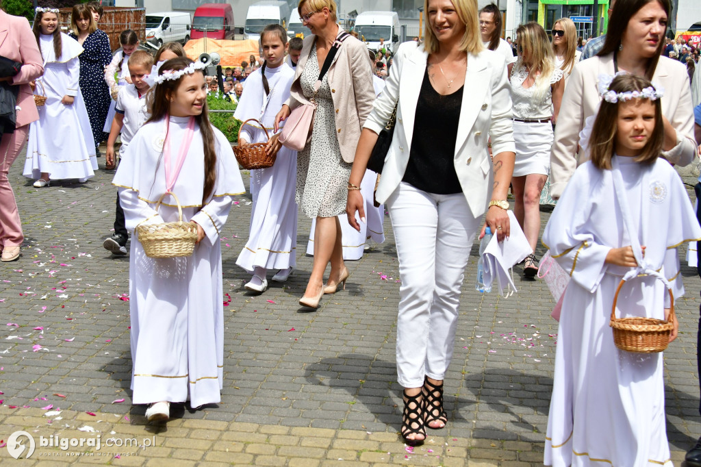 Procesje Bożego Ciała na ulicach Biłgoraja