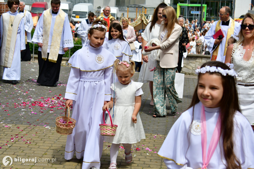 Procesje Bożego Ciała na ulicach Biłgoraja