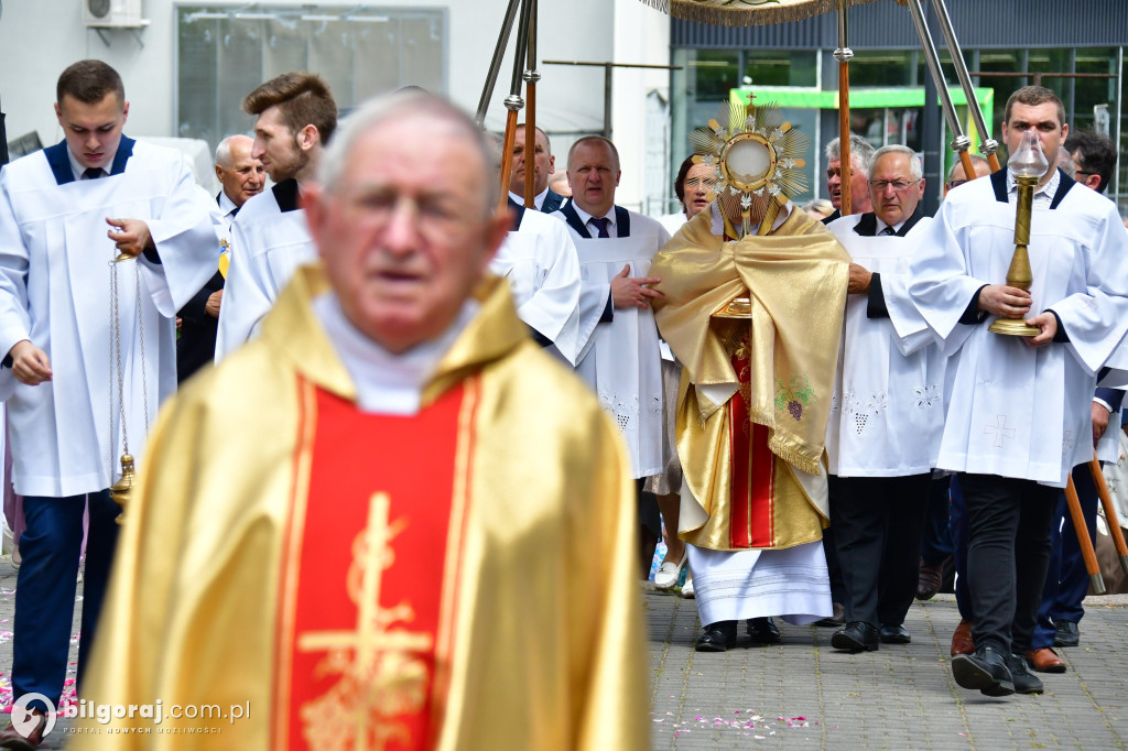 Procesje Bożego Ciała na ulicach Biłgoraja