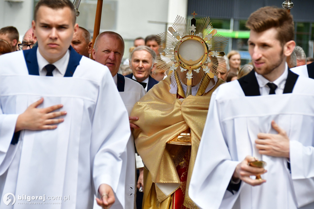 Procesje Bożego Ciała na ulicach Biłgoraja