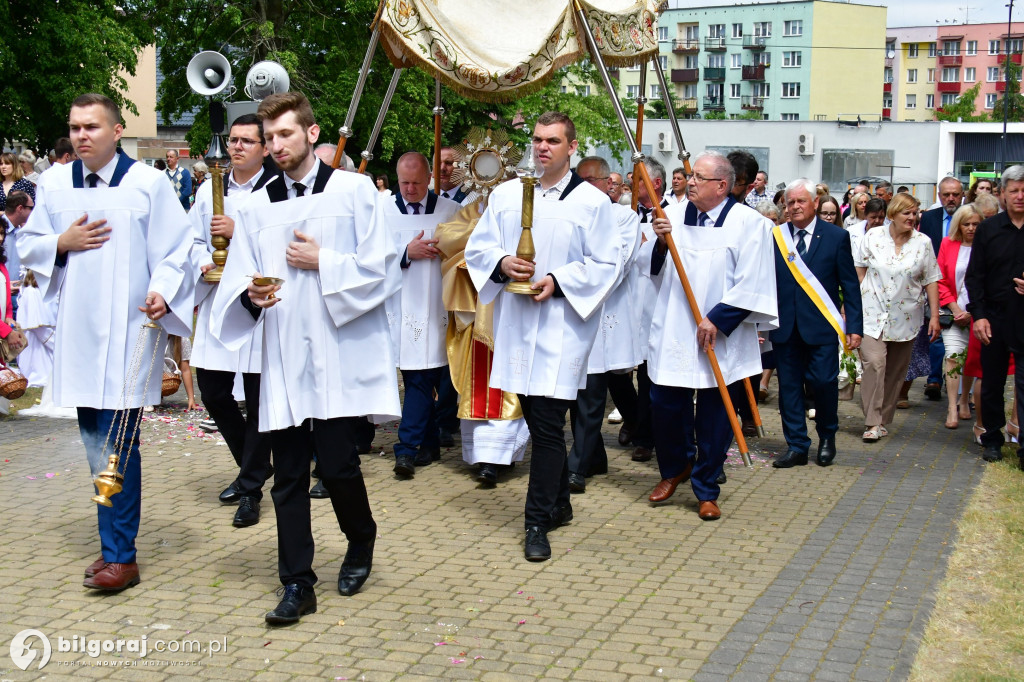Procesje Bożego Ciała na ulicach Biłgoraja