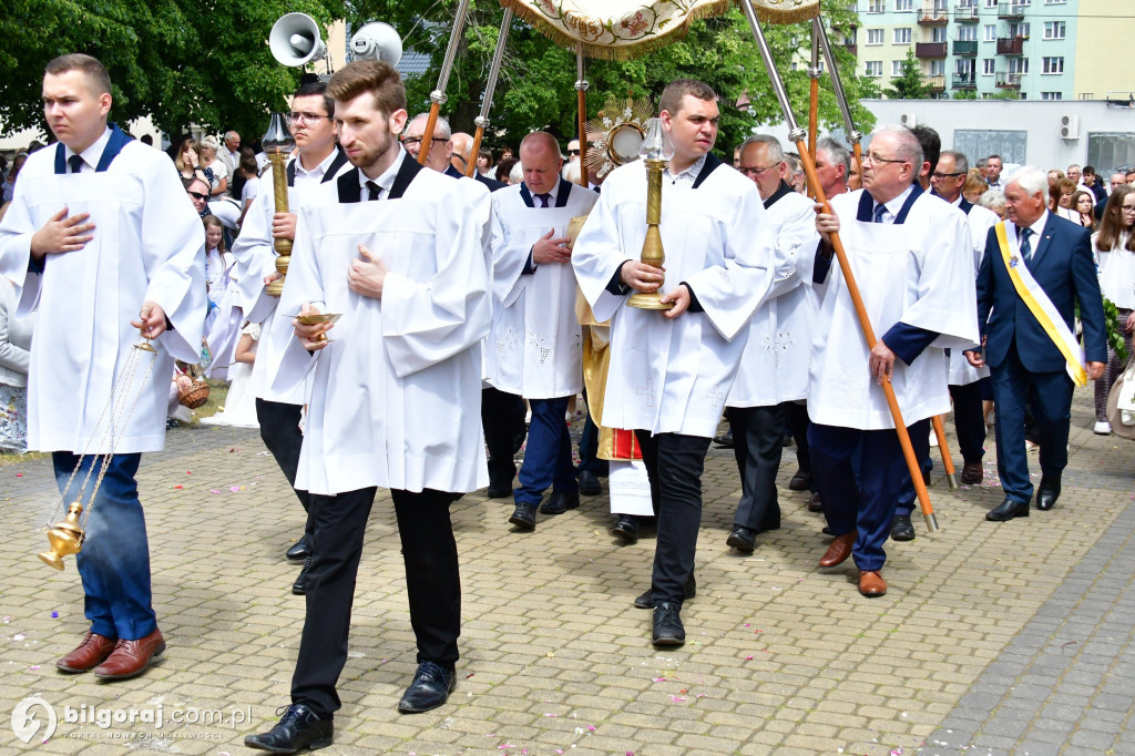 Procesje Bożego Ciała na ulicach Biłgoraja