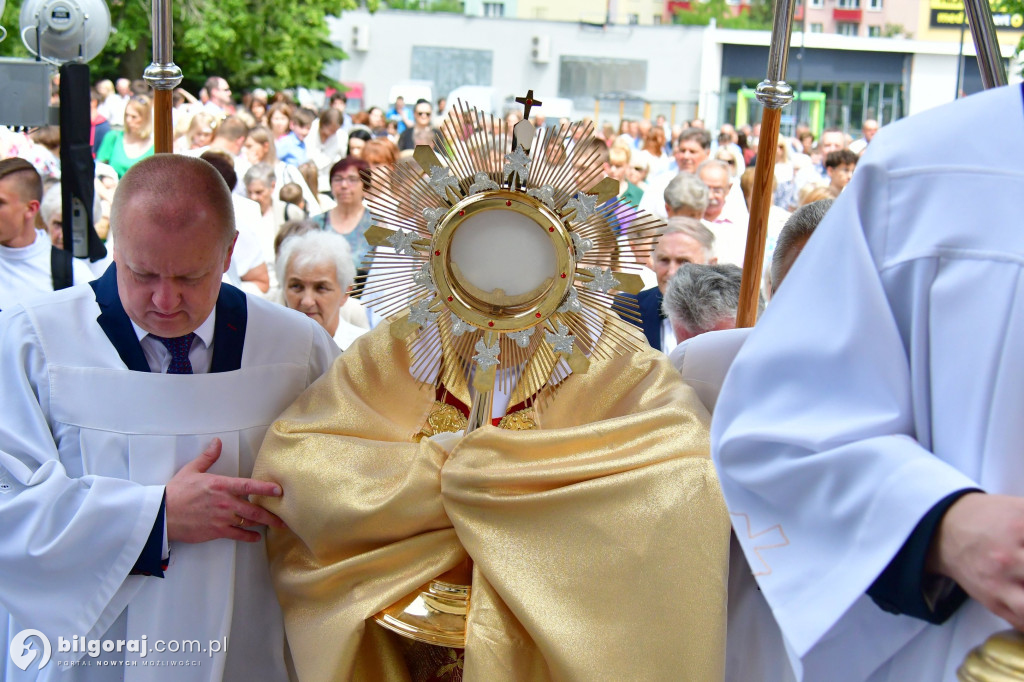 Procesje Bożego Ciała na ulicach Biłgoraja