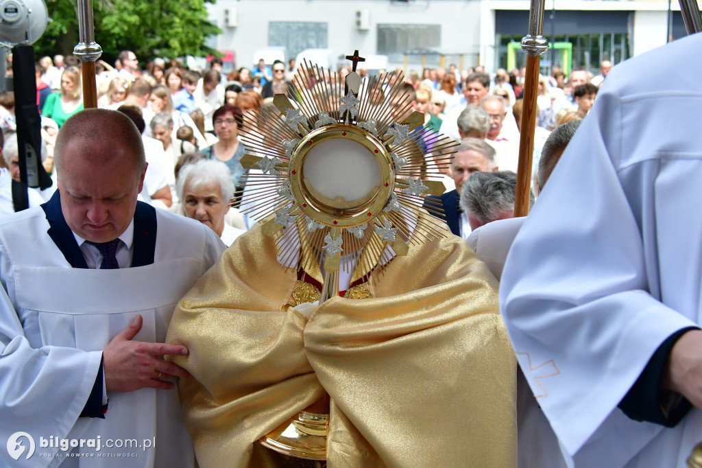 Procesje Bożego Ciała na ulicach Biłgoraja