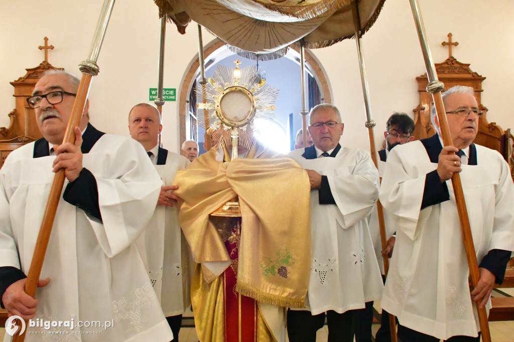 Procesje Bożego Ciała na ulicach Biłgoraja