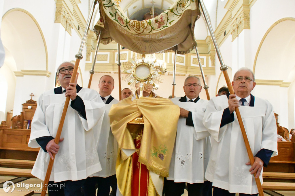 Procesje Bożego Ciała na ulicach Biłgoraja